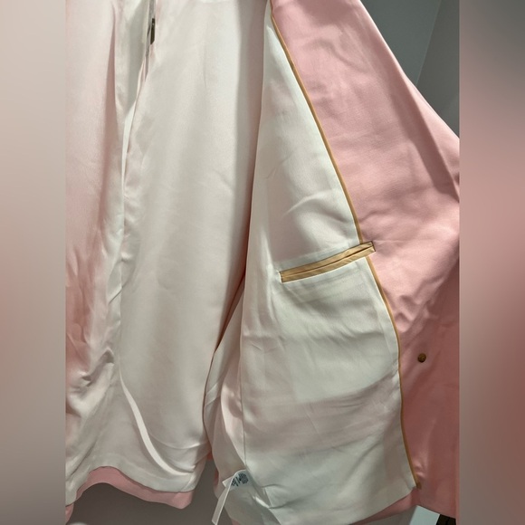 J.Crew $278 Relaxed Double Breasted Blazer in City Twill Pink Size 24 BX785 NEW - Picture 8 of 11